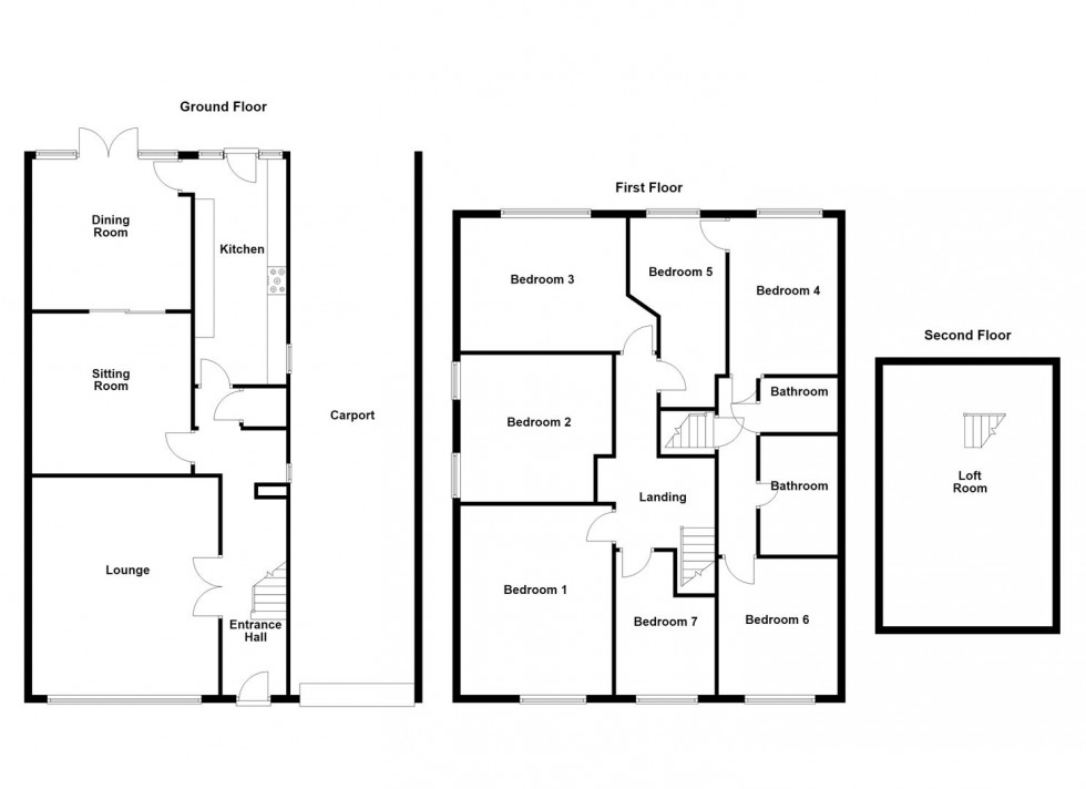 Floorplan for Huddersfield Road, Dewsbury