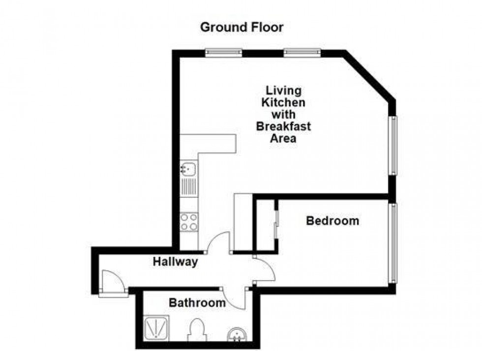 Floorplan for Kings Apartments, Winding Road, Halifax