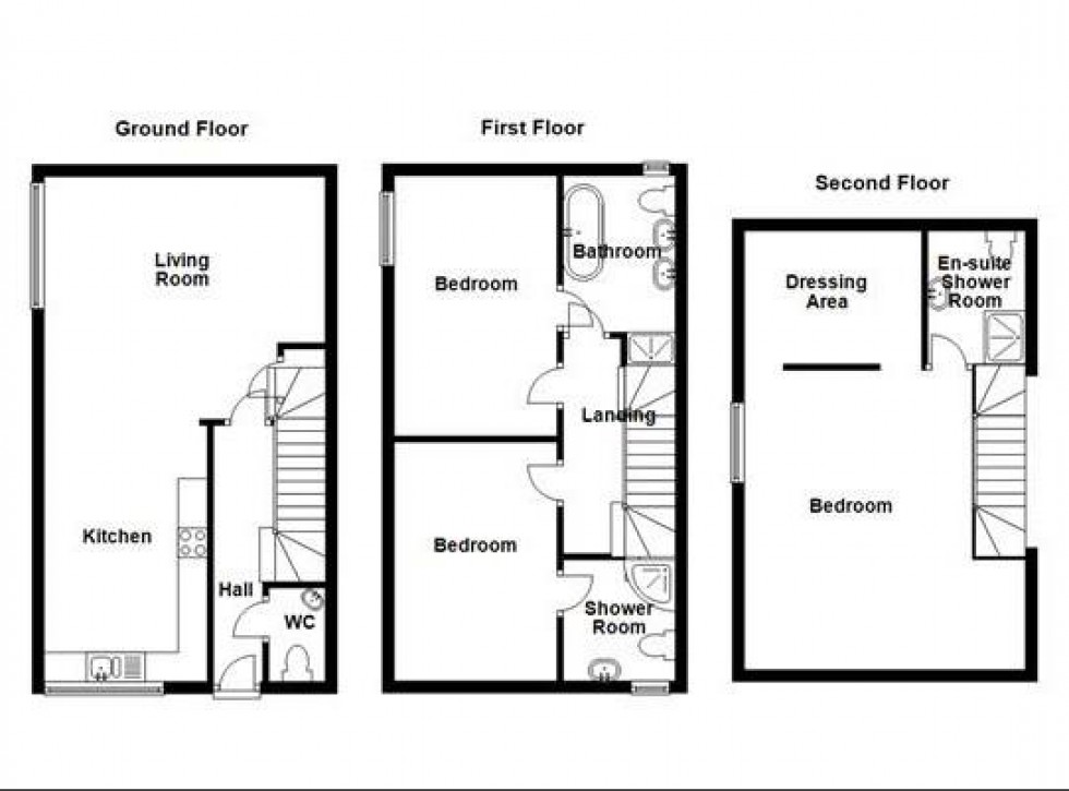 Floorplan for Stocks Hall Barn, Nest Lane, Mytholmroyd