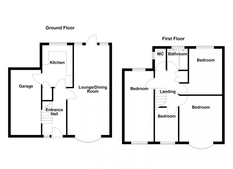 Floorplan for Whitehall Avenue, Mirfield