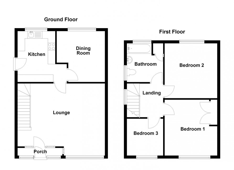Floorplan for Wellhouse Lane, Mirfield