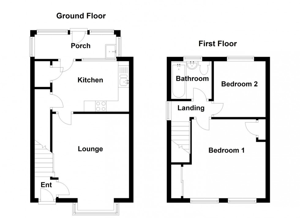 Floorplan for Sunny Bank Road, Mirfield