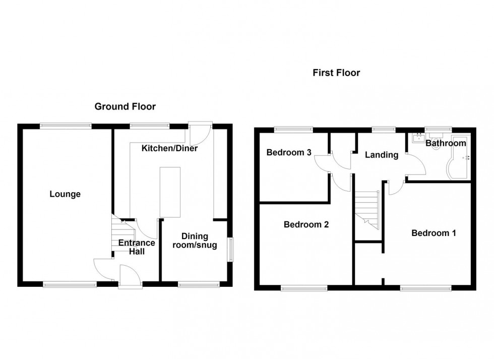 Floorplan for Northway, London Park, Mirfield