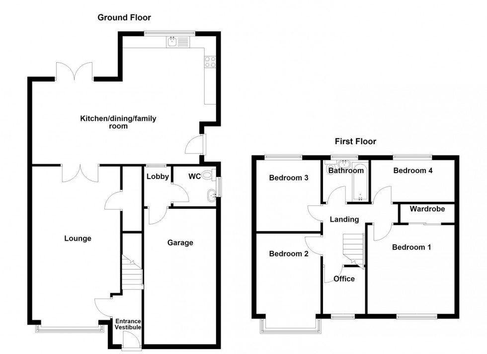 Floorplan for Sunnyside Avenue, Liversedge