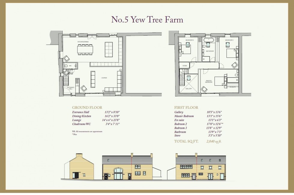 Floorplan for Yew Tree Farm, Plot 5, The Village, Farnley Tyas, Huddersfield