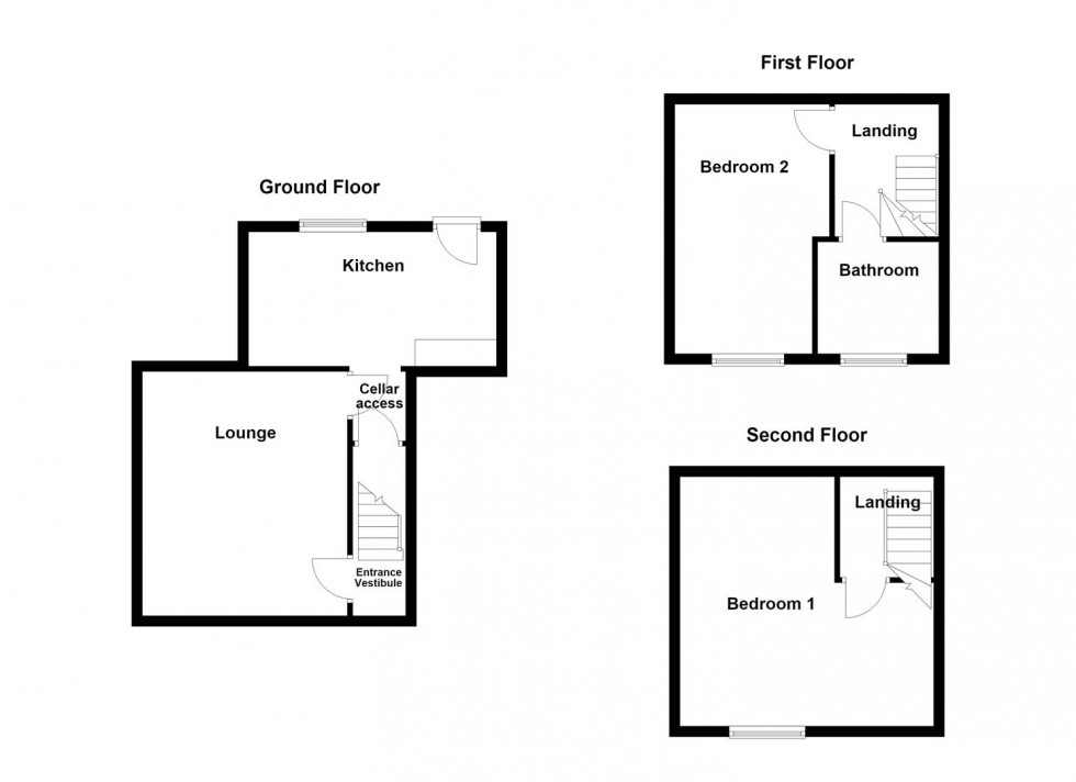 Floorplan for George Street, Heckmondwike